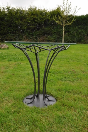 creation table fer forgé jardin Rennes