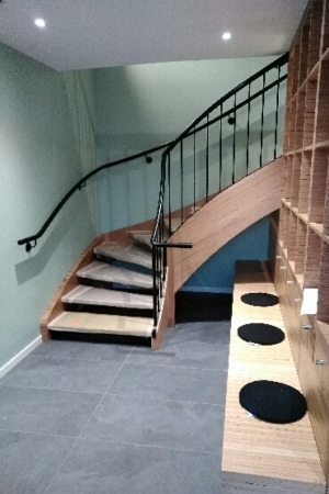 Escalier hall entree en fer