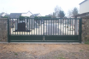 Portail coulissant cimetière ille et vilaine