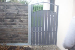 Porte de jardin en fer à Rennes